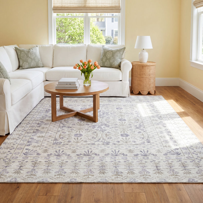 Rifle Paper Co. x Loloi Ivory Floral Rug & Reviews | Birch Lane